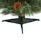 3ft. Pre-Lit White Mountain Pine & Pinecones Artificial Christmas Tree with Clear LED Lights